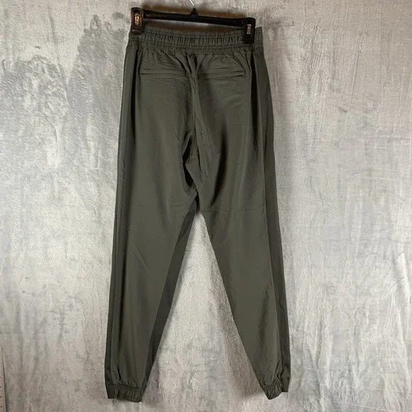 Athleta Women's Textured Brooklyn Jogger 2 Olive Green‎ Athleisure Travel Pant - Picture 2 of 9